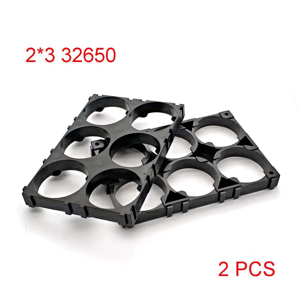 18650 21700 32650 Battery Holder Bracket Cell Safety Anti Vibration Plastic Brackets For 18650 21700 32650 Batteries: 2x3 32650 2PCS