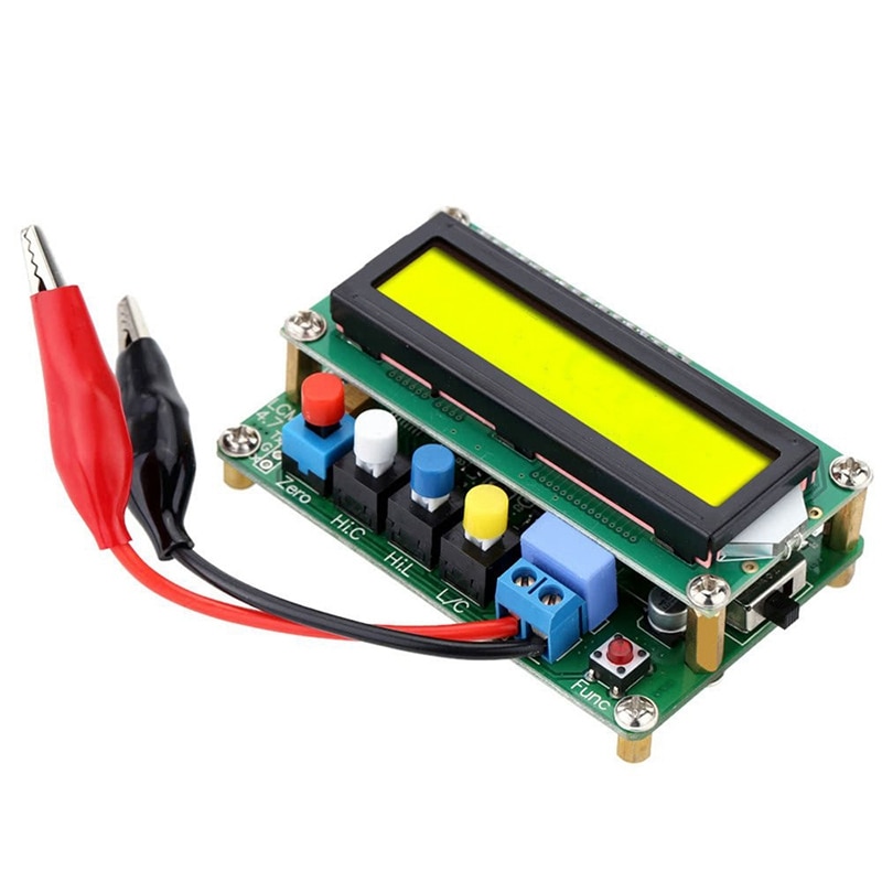 Meter Inductance Capacitance L/C Meter Digital Capacitor Meter LCD Inductance Meter Tester with USB Data Cable