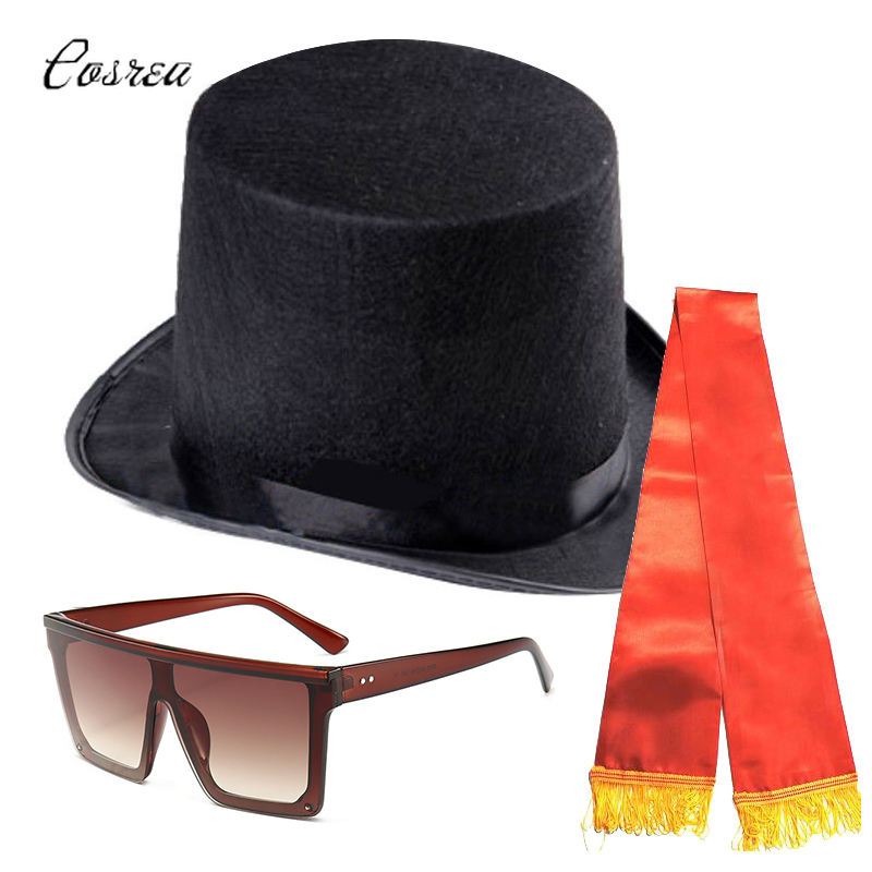 Ghana dans pallbärare cosplay kostymer band rolig klädd begravning dans kista svart keps hatt solglasögon team display