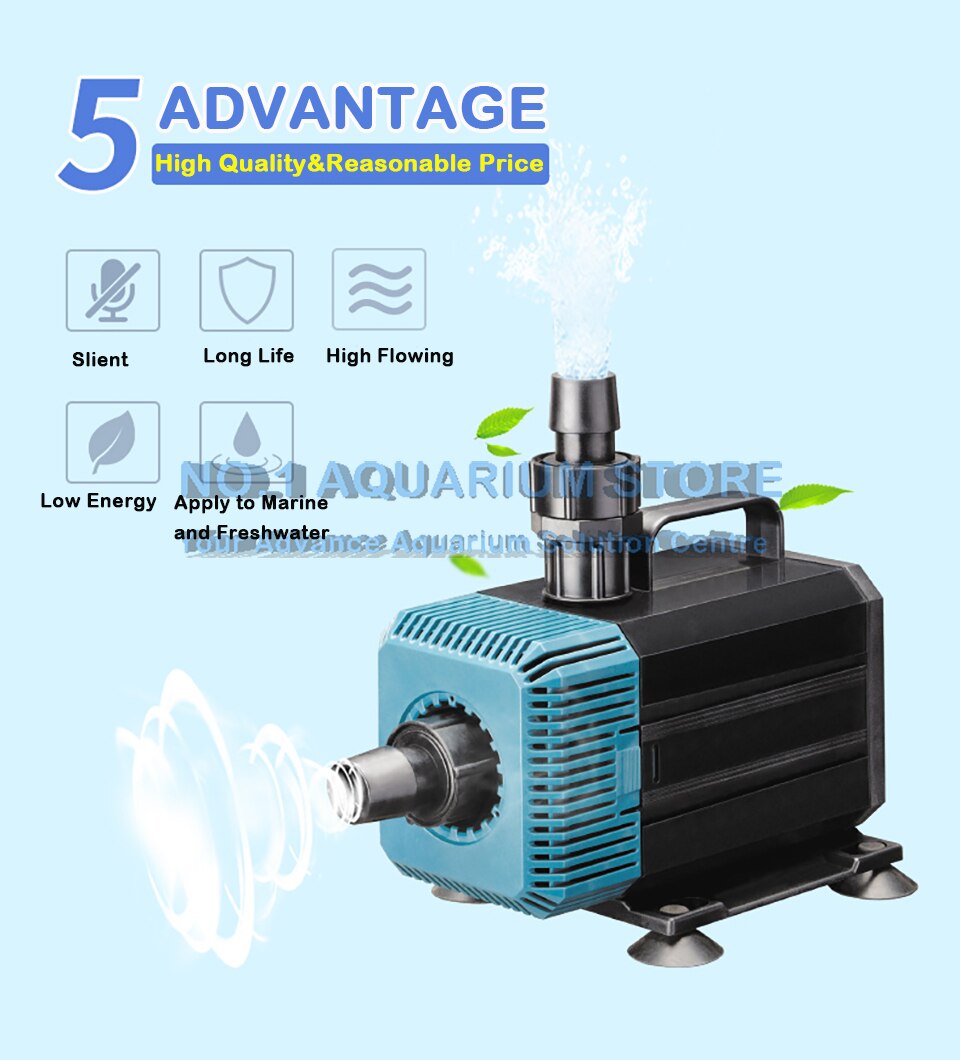 SOBO Submersible Water Pump Fish Pond Aquarium Tank Waterfall Fountain Sump WP-5200 Wp-7200 Authorized Dea