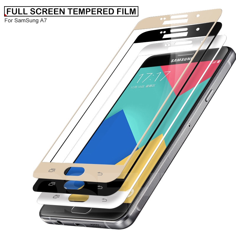 Vidrio Protector 9D para Samsung Galaxy S7 A3 A5 A7 J3 J5 J7 Protector de pantalla templado