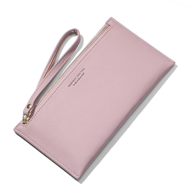 Colorful Wristband Women Long Wallet Simple Female Wallets Clutch Lady Purse Zipper Phone Pocket Card Holder Ladies Carteras