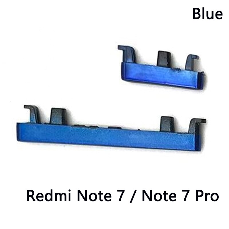 Dla Xiaomi Redmi Note 9S boczny przycisk głośności + włącznik/wyłącznik boczny zestaw dla Xiaomi Redmi Note 10 Pro boczny przycisk głośności: Note 7 Blue