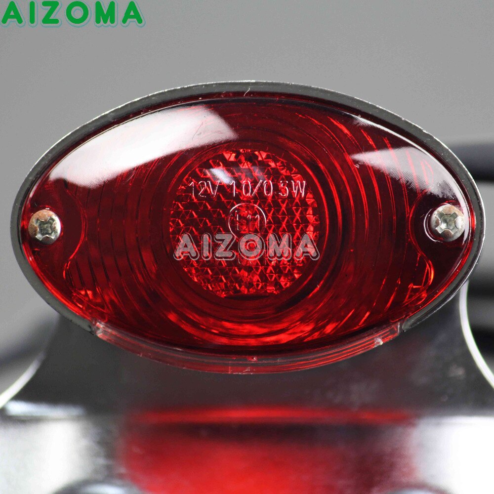 Dual Sport Motorcycle Achterrem Achterlicht Chrome Kentekenplaat Light Bracket Houder Universele Voor Harley Chopper Cruisers Atv