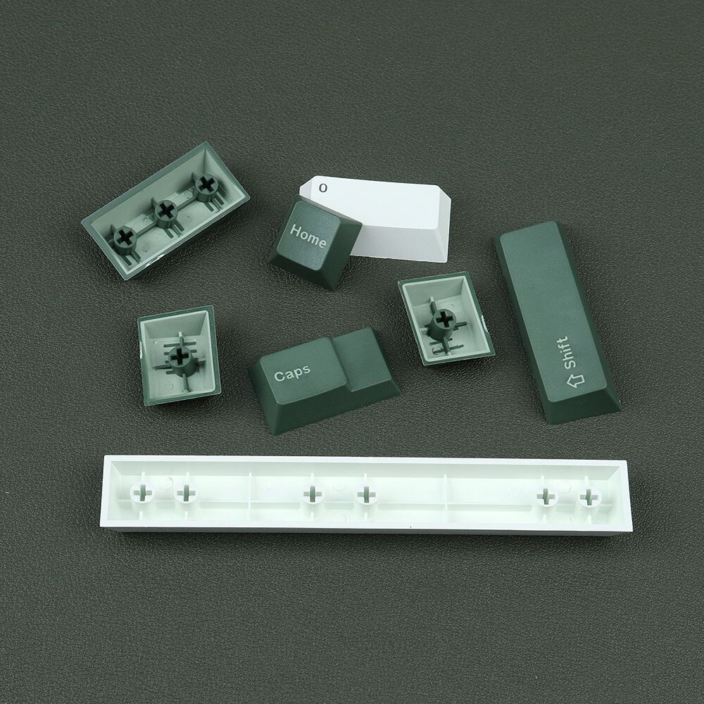 Doubleshot 132 Keys PBT Cherry Profile Keycap GMK Green Botanical Key Caps For GMMK Pro Mechanical Keyboard 61 64 84 108 Layout