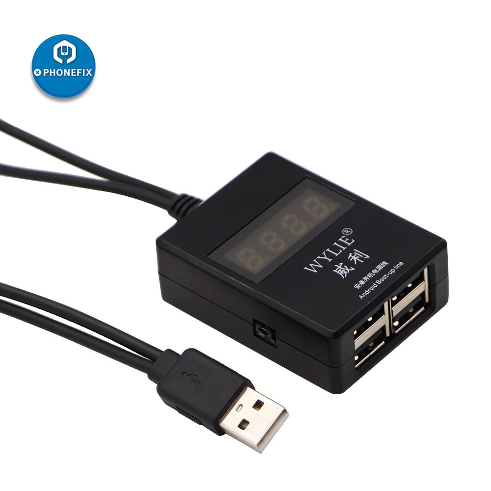 Mest populära android-telefoner dc-strömförsörjning test dc-strömförsörjning ström boot-up testkabel för universella android-telefoner