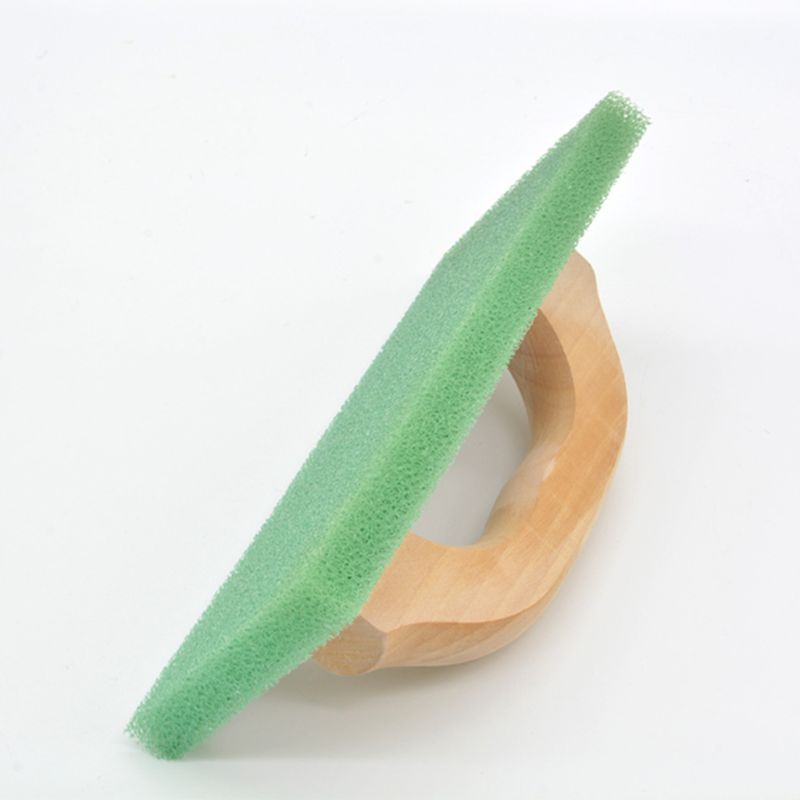 Square Plastering Trowel Green Foam Sponge Handheld Concrete Spatula Grout Float Tiling Tools with Wooden Handle