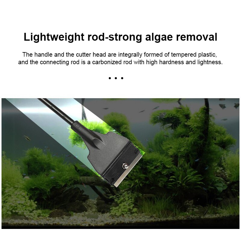 Cleaning Brush Plastic Tempered Aquarium Glass Algae Cleaner Algae Remover Glass Plant Aquarium Fish Tank Aquarium Accessories