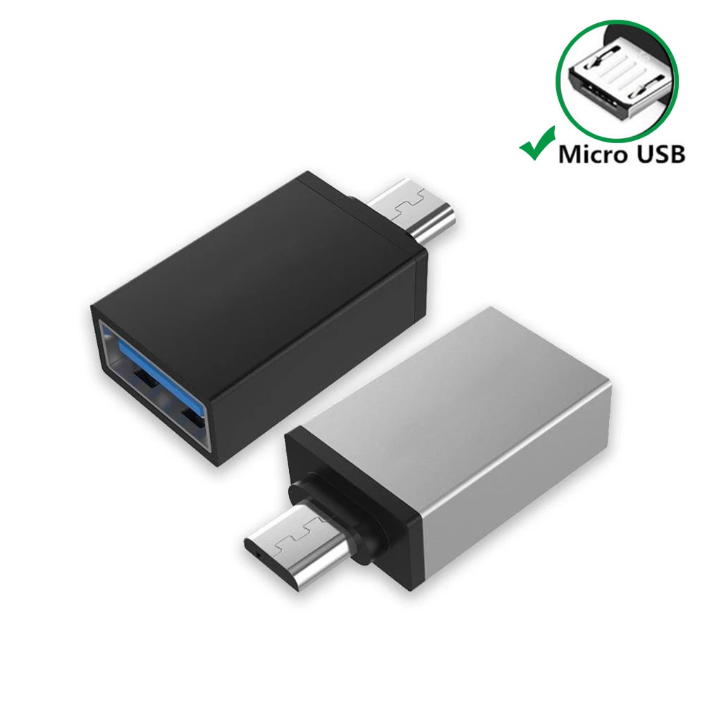 Micro USB a USB, adattatore Micro USB 3.0 OTG On The Go adattatore Micro USB maschio a USB femmina compatibile con Samsung S7 S6 Edge S4