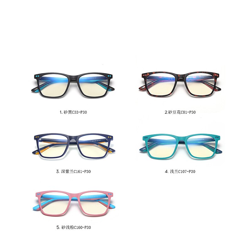 Børn brille ramme  tr90 anti-blåt lys optisk ramme gennemsigtig dreng pige øjeglas filter reducere digital