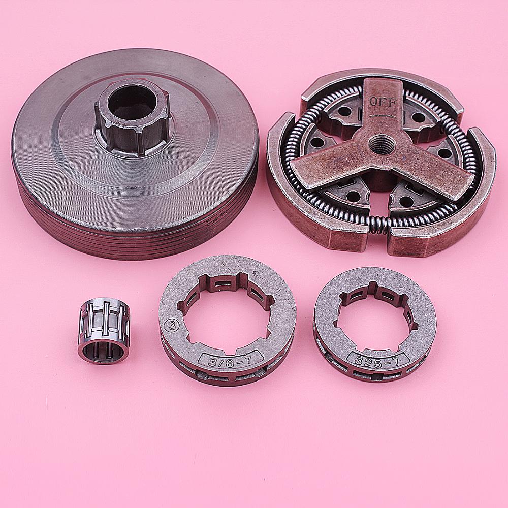 3/8" .325" 7T Sprocket Rim Clutch Drum Needle Bearing Kit For Chinese 3800 38cc Chainsaw Parts