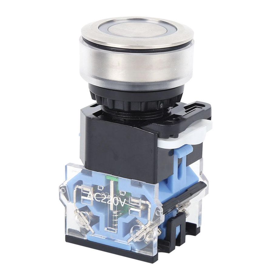 Push button switch, AC220V switch Push button, push button start switch, without accessories for light industrial