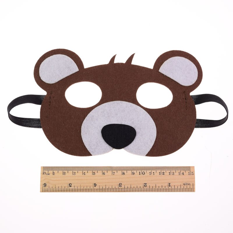 1set Cosplay Mask Wolf and the Bear Party Mask CostumeDIY Masquerade Eye Mask For Kids Boys Girl Adult