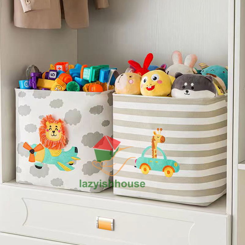 Klappbarer Aufbewahrungskorb für Leinen, Stoff, Kleiderschrank, Büro, Schlafzimmer, Schrank, Spielzeug, Wäschekorb mit Griff, Aufbewahrungsorganisator,