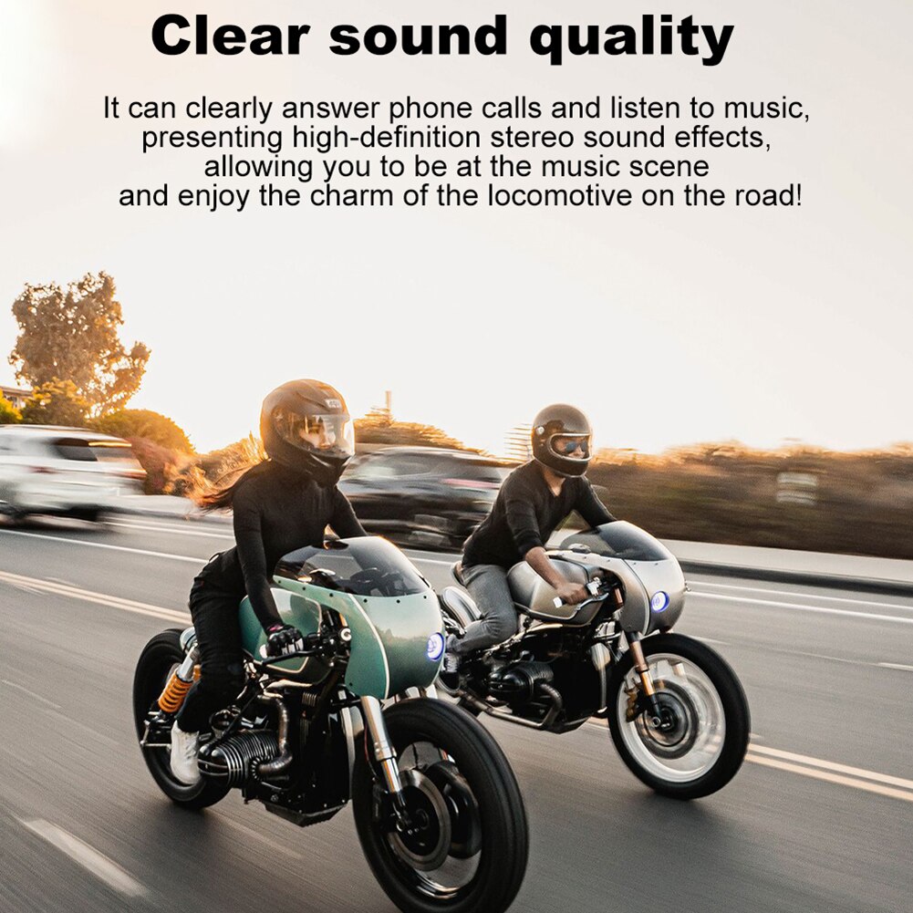M5h motorcykelhjälmar headset bluetooth 5.0 trådlösa hörlurar musik hörlurar med handsfree för motorcykelförare