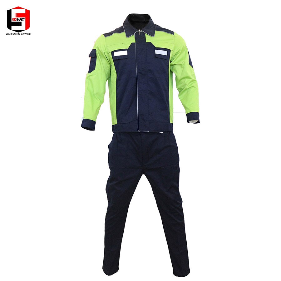 PRO SAFETY Work Uniform Long Sleeve Coveralls Protective Cloth Overalls for Worker Repairman Machine Auto Repair