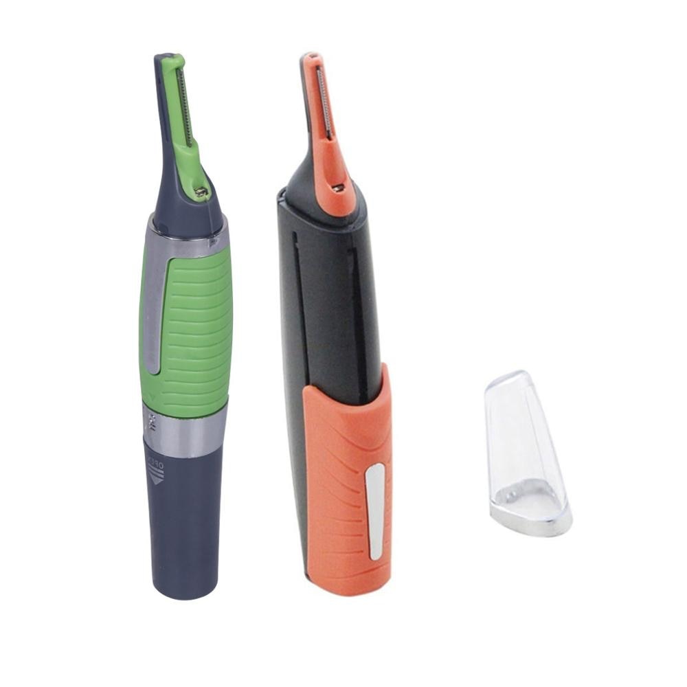 Dual End Trimmer Clipper Micro Personal Beard Hair Touch Trimmer Shaver Grooming Remover Anti-skid Control Handle with LED Light