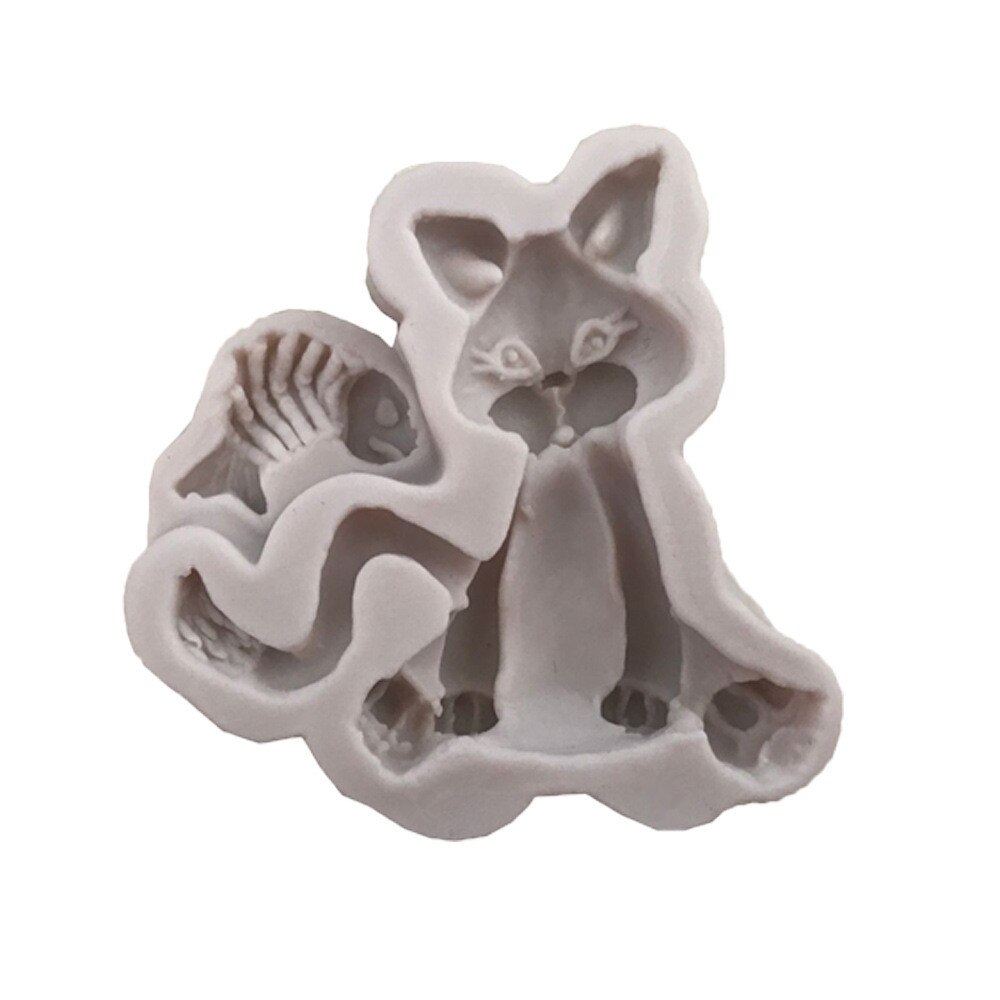 Lille fisk/kat form fondant kage silikone form kiks slik chokolade forme sæbe ler form bagning cupcake dekorationsværktøj