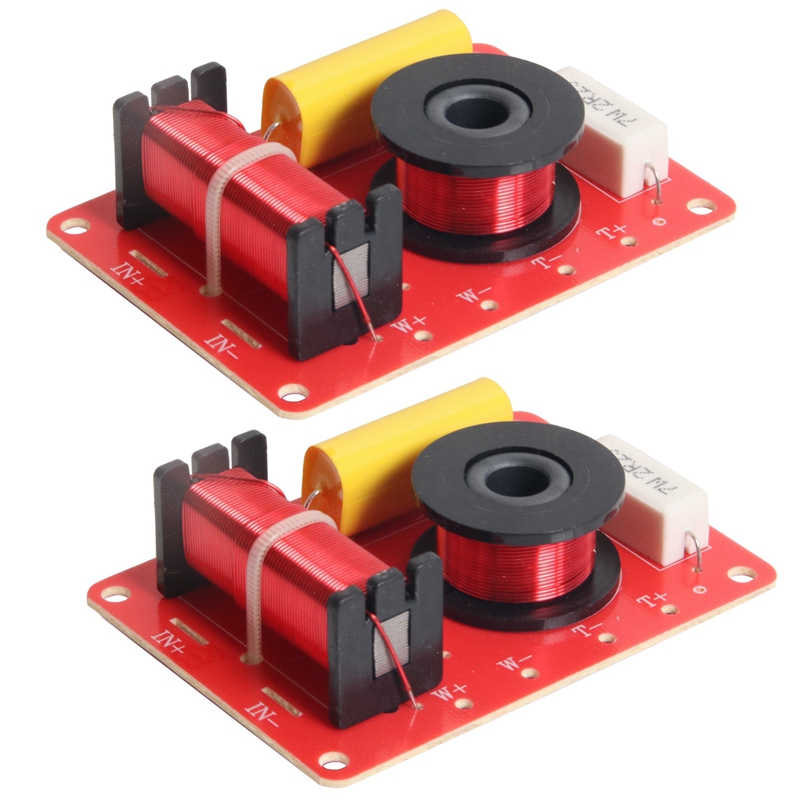 130W Speaker Crossover 2 Way High-Low 8 Ohm Frequency Divider for 6 Inch Speaker