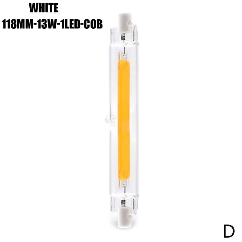 78mm/118mm r7s led kolbe pære belysning halogen dobbelt vinkel stråle 360- grader sluttet base til arbejde, sikkerhed, landskabslys  f0 s 1: Hvid 118mm 13w