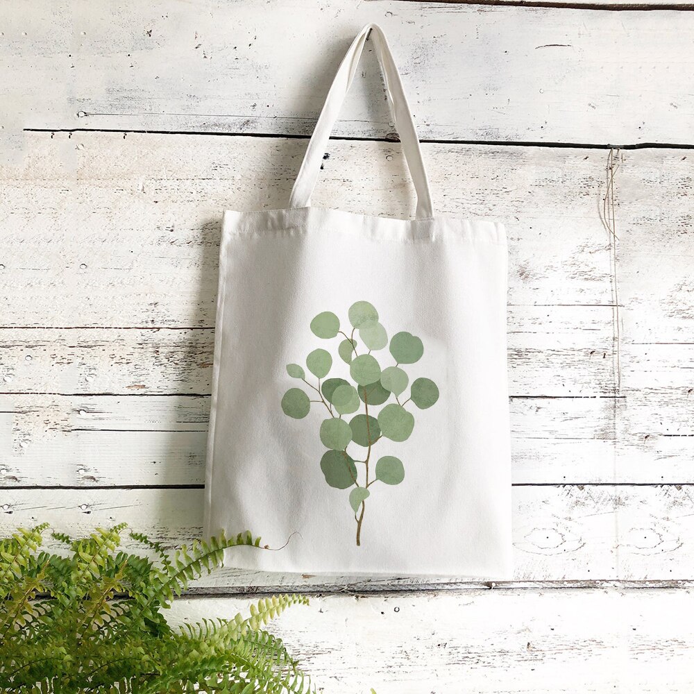 Vrouwen Canvas Boodschappentas Vrouwelijke Canvas Doek Schoudertas Eco Handtas Tote Herbruikbare Grocery Shopper Tassen Studenten Boekentas: 2