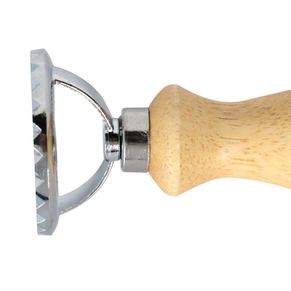 Klassisk runde og firkantede pasta cutter kage cookie værktøjer køkken pasta mold værktøj ravioli stempel cutter med strand træ håndtag