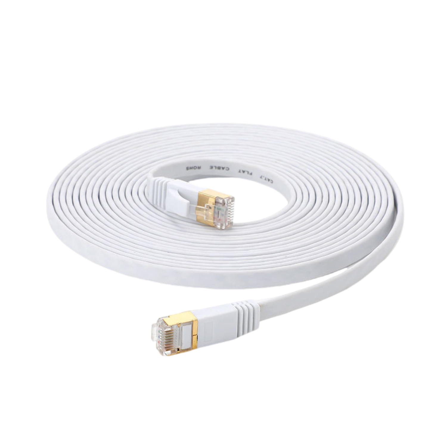 CAT7 Ethernet Cable Network Internet Lan Cable PS 4 Router RJ45 Cable: WHITE / 20m
