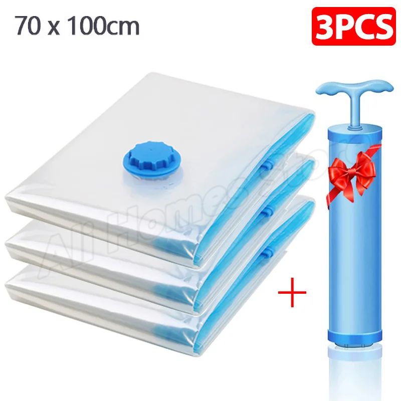 Sacs de rangement sous vide pour le stockage de vêtements en duvet, paquet de compression, couverture de literie, gain de place, sac de voyage, 8 pièces, 5 pièces, 3 pièces: green