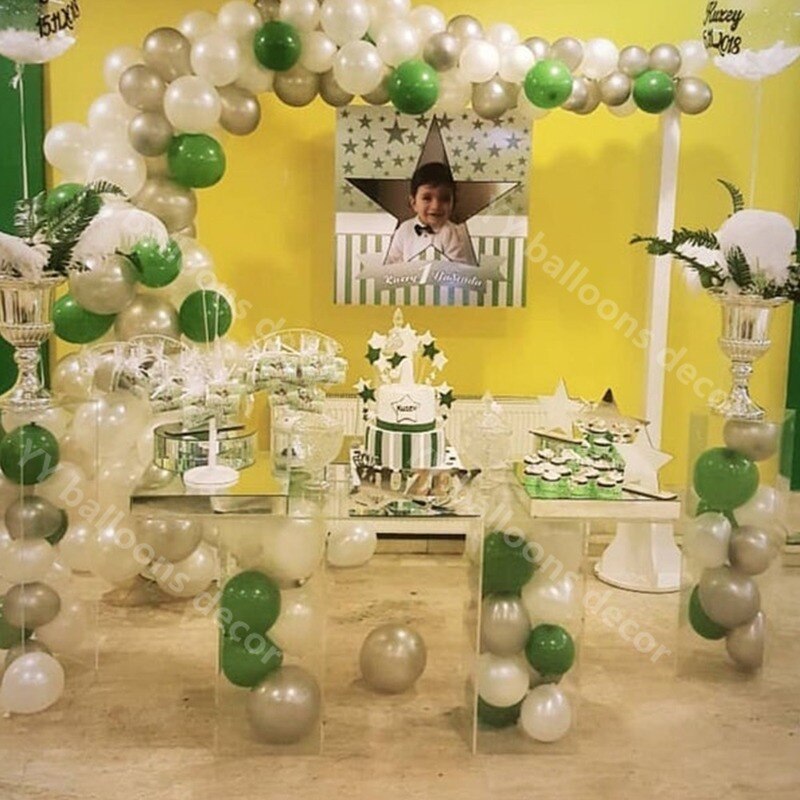 DIY Retro Green SKIN Balloon Garland Jungle Animals Balon Animals Birthday Ballon 1st Birthday Baloon Happy Birthday Party Decor