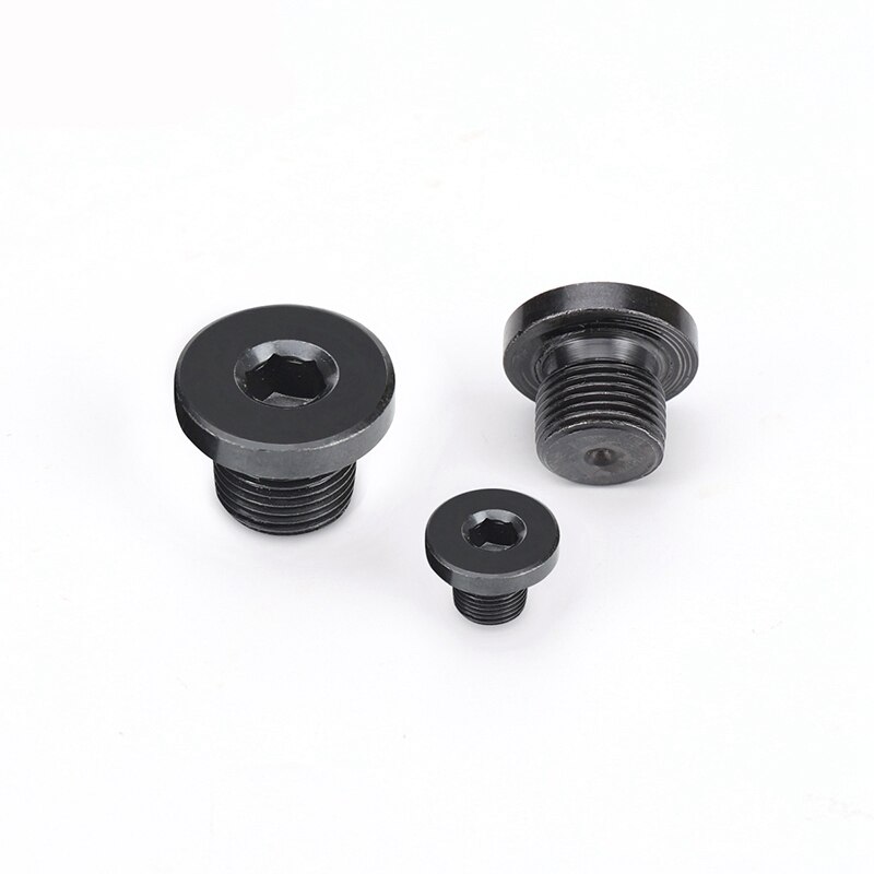 M16/M18/M20/M22/24/26/27 Male Carbon Steel End Plug Cap With Flange Hex Socket Hydraulic Water Steam Oil Gas