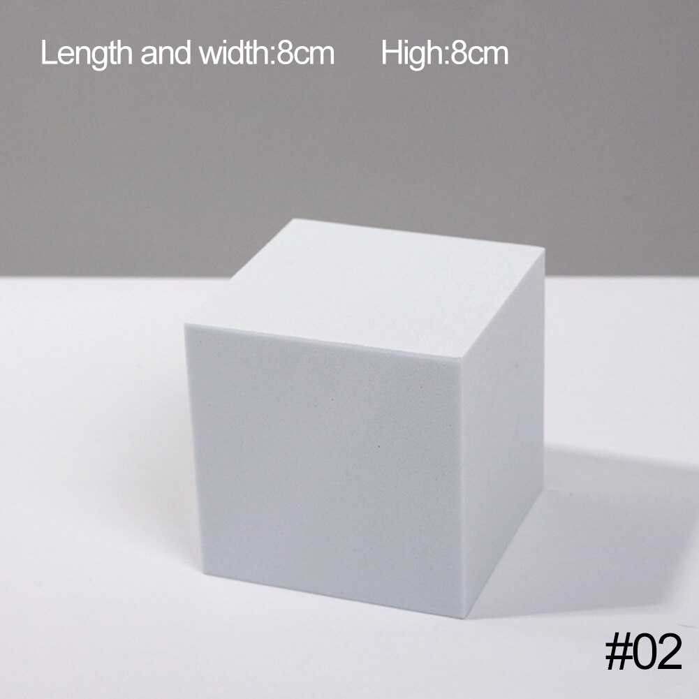Hard Foam Geometric Cube Life Photo Photography Material Fotografia Shoot Prop for Jewelry, Toiletrie, Food,Makeup Tool: 02