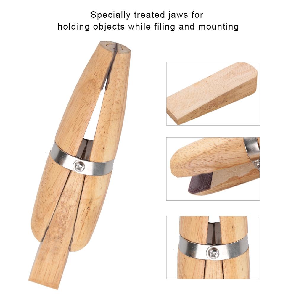 Wood Ring Clamp Tool Jewelry Making Processing Tool Benchwork diy Hand Tweezers Holder Tools for Jewelers