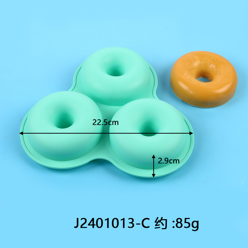 Air Fryer Egg Mold Round Shape Eggs Mold 3 Cavity Non-Stick Silicone Air Fryer Egg Pan Egg Steamer Cooking Mold Fried Egg Tool: black