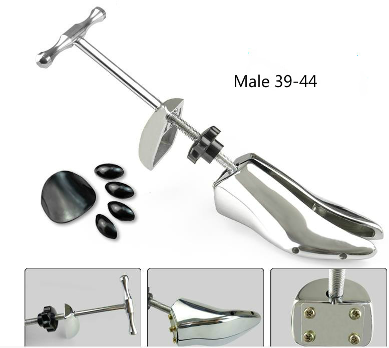 1 styk aluminiumslegering sko træ metal justerbar sko udvider kvinder sko bårer stål sko båre shaper: D