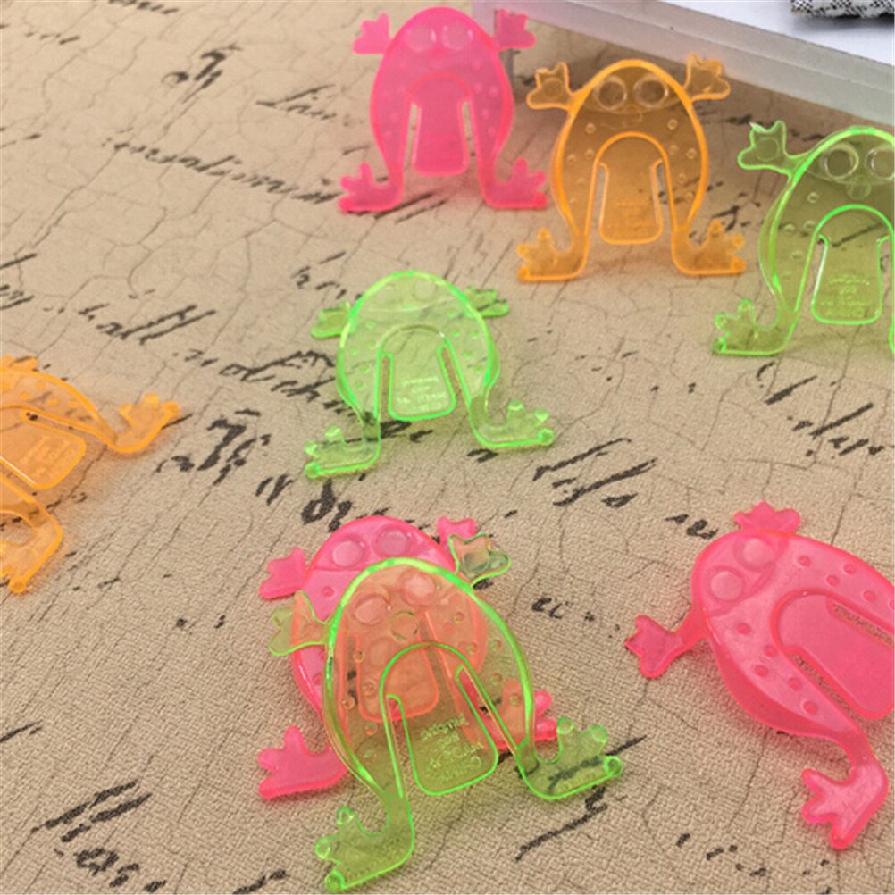 10 st 4.3*4.3cm hoppande groda hoppers spel barn leksaker födelsedagsfest leksaker för flicka pojke pinata fillers