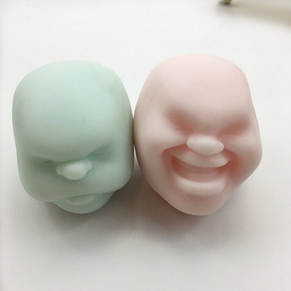1 pc nyheder squeeze legetøj menneskeligt ansigt følelser vent ball stress lindre voksen dekompression legetøj anti stress bold