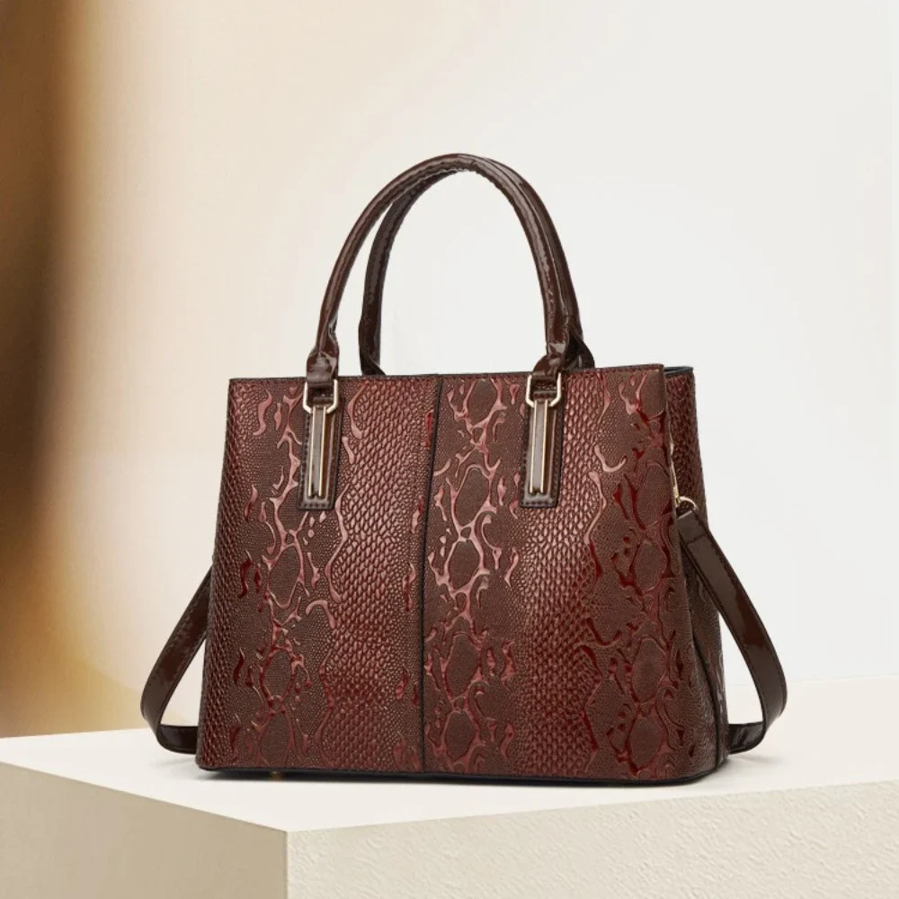 Modetrend Handtas Met Krokodillenprint En Handtassen Voor Dames Met Grote Capaciteit