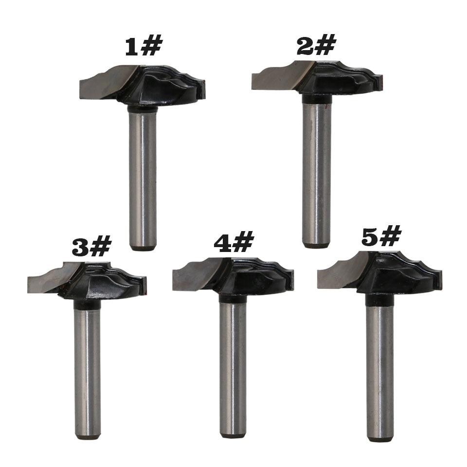 1 pc 1/4" Shank Woodworking Door Frame Router Bits for wood carbide lassical door cabinet bits Engraving Milling Cutter