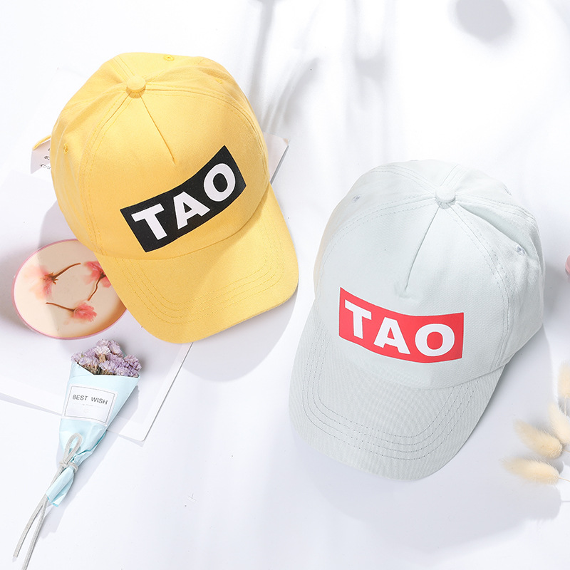 Vår sommer låve hatt søt uformell brev tao takfot låve baseball lokk gutt jente beret caps jenter solhatter