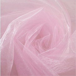 HAOCHU 5 m/partij 150 cm Breed Sheer Crystal Organza Tulle Roll 19 Kleur Shining Stof voor Bruiloft Decoratie Thuis Event Party Decor: Baby pink