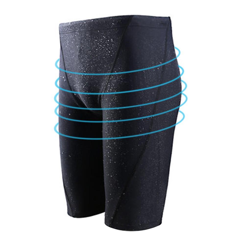 Men's Long Racing Swim Trunks - Athletic Beach Wear - Waterproof Quick Dry Shorts