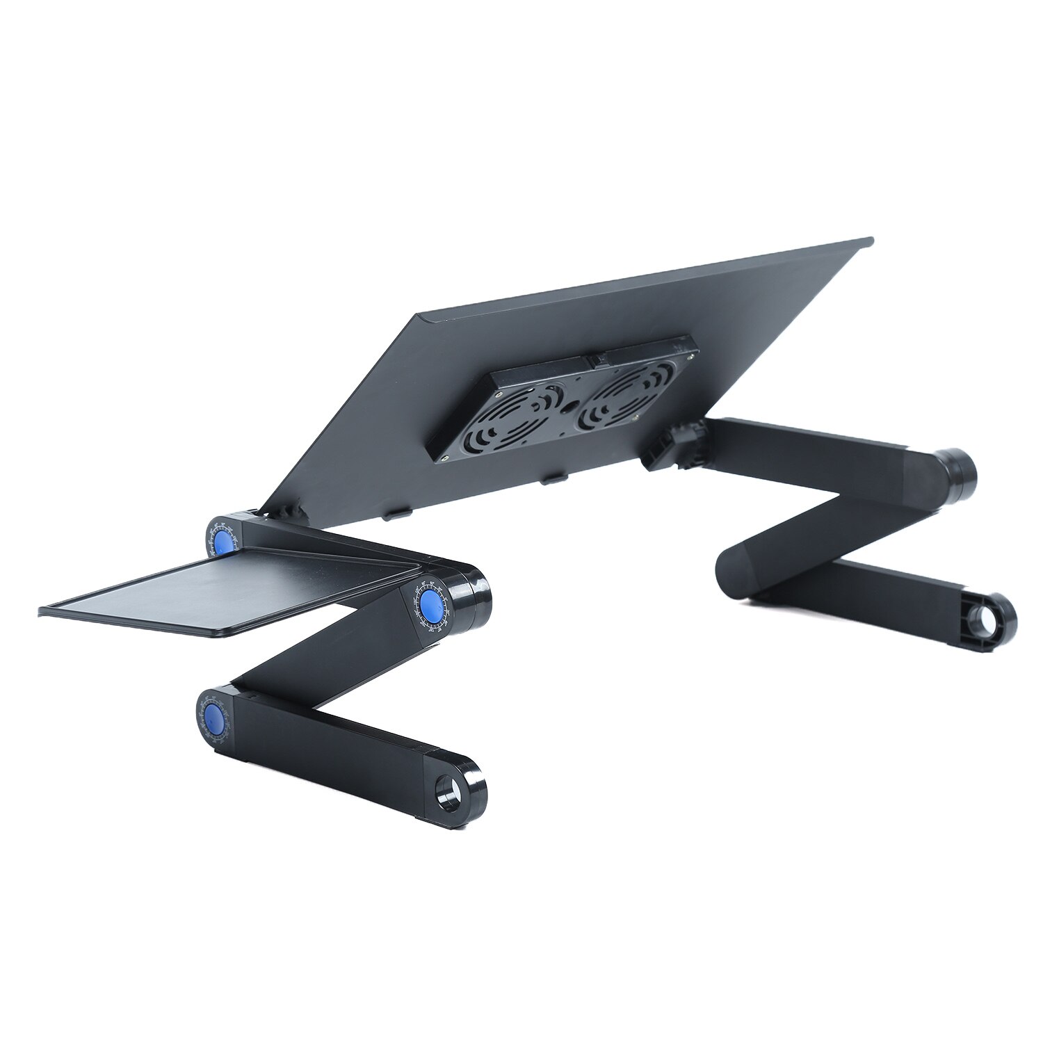 Adjustable Aluminum Laptop Stand Lap Desk Portable TV Bed Lap Desk Tray PC Table Stand Notebook Table Desk Stand with Mouse Pad