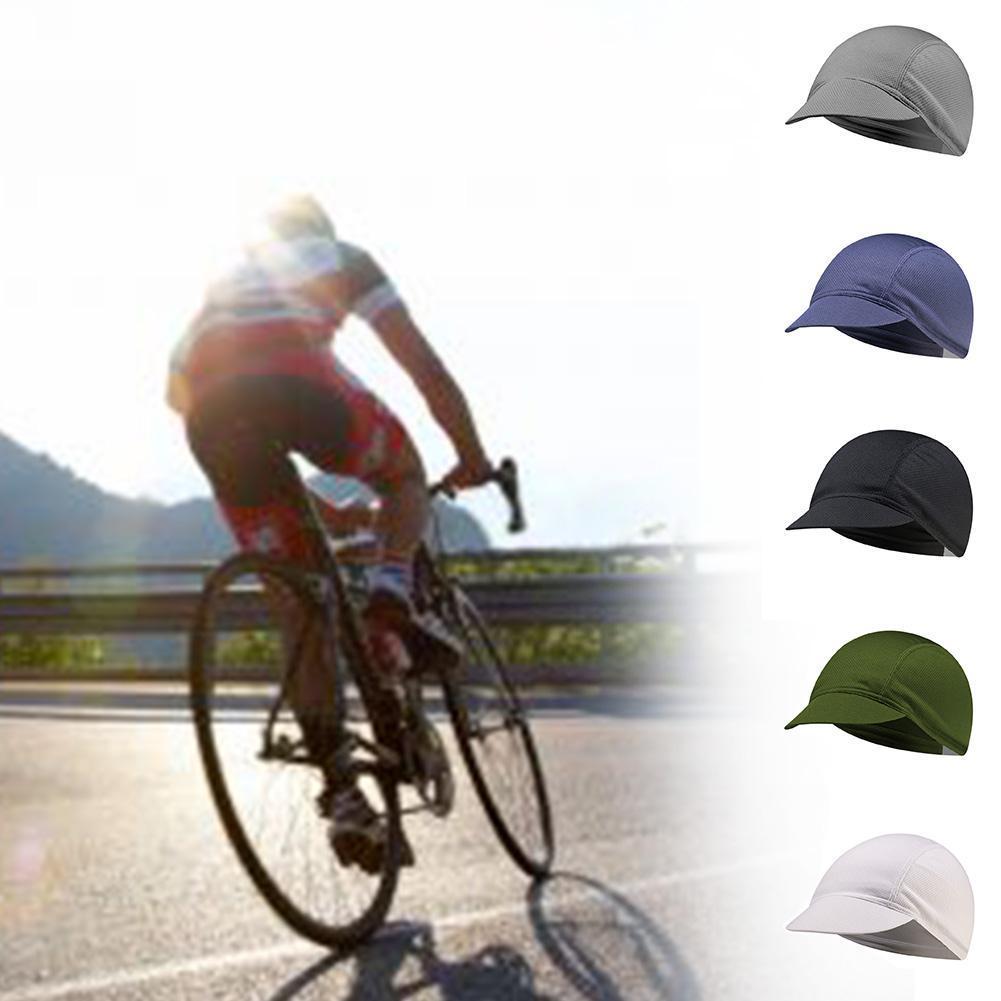 Ridning cykling mössa skydd sommar elastisk mössa cykling färg cykling mesh sol utomhus bärbara delar dammtät  a0 q 7