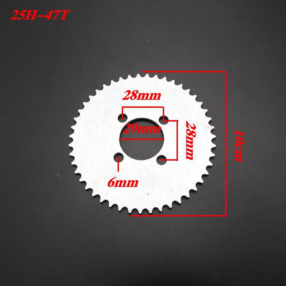 Piñón de cadena trasero para motor de 2 tiempos, 47T, 55T, 68T, 70T, 25H, 47cc, 49cc, Mini ATV, Quad, 4 Wheeler, Scooter Goped, 29mm
