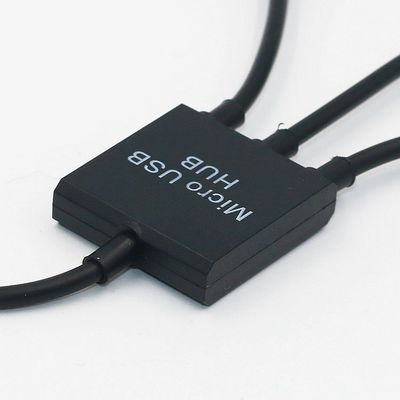 3 in1 Multi-function Dual Micro USB Host OTG Hub Adapter Cable Male to Female Dual Micro USB 2.0 Host OTG Hub Adapter Cable
