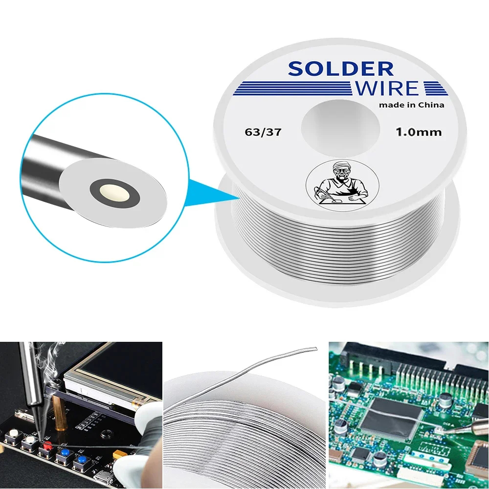 Electronic Soldering Wire Higher 20g-1.0mm Solder Wires Rosin Core Tin Multipurpose Welding Flux Iron Wire