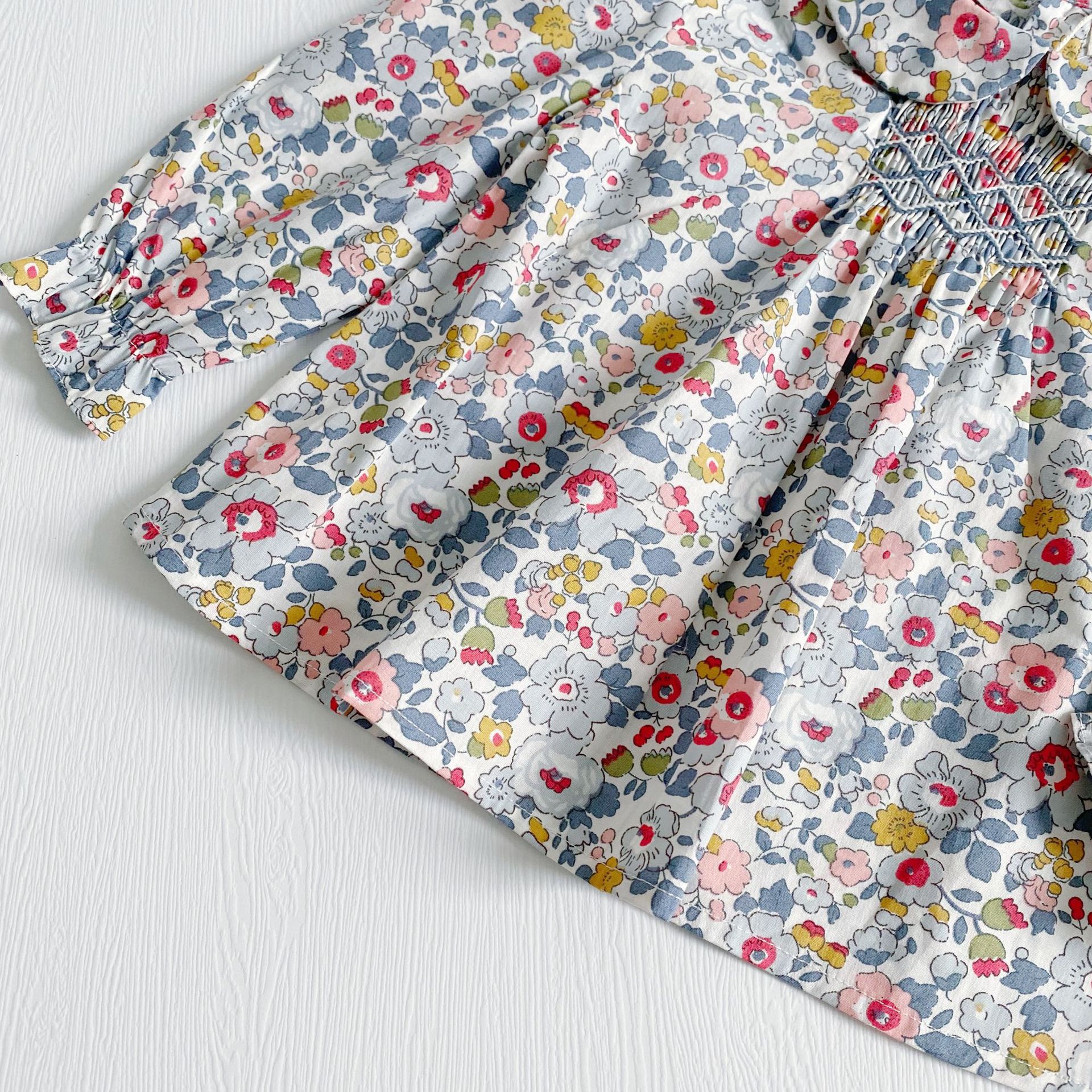 Zoete Bloemen Meisjes Blouse Lente Lange Mouwen Kinderen Blouse Voor Peuter Meisjes Vintage Zwaaide Kids Tops Kinderen Truien