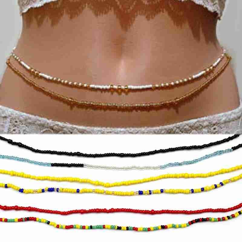 Bikini Ketting Buik Handgemaakte Rijst Kralen Taille Keten