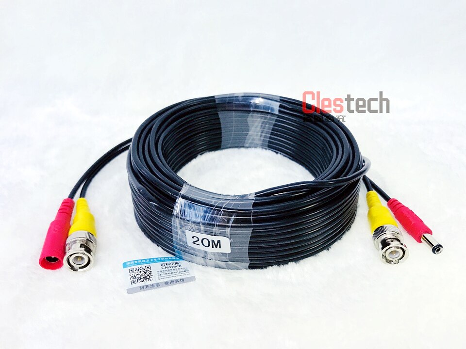 20m Special offer Video+power BNC+DC 2in1 two in on AHD Cable HD copper Security CCTV Camera for DVR Extension extension Wires