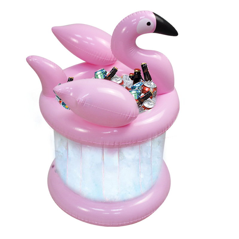 Flamingo Vormige Opblaasbare Bekerhouder Opblaasbare Stand Zwembad Speelgoed Float Drinken Opblaasbare Bekerhouder Bekerhouder Zwembad